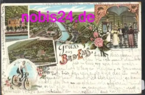 56130 Bad Ems Litho o 30.6.1899