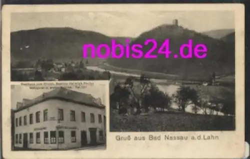 56377 Bad Nassau Lahn Gasthof zum Hirsch o 1926