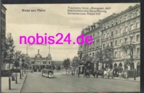 Mainz Centralbahnhof Hotel Bahn *ca.1920