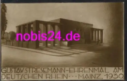 Mainz Gustav Stresemann Ehrenmal o ca.1930