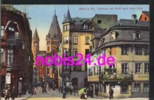 Mainz Fischtor Dom Gasthaus o 13.4.1920