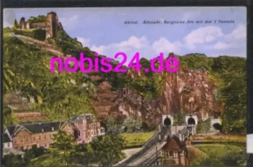 53505 Ahrtal Altenahr Ruine 3 Tunnel Ansichtskarte *ca.1920