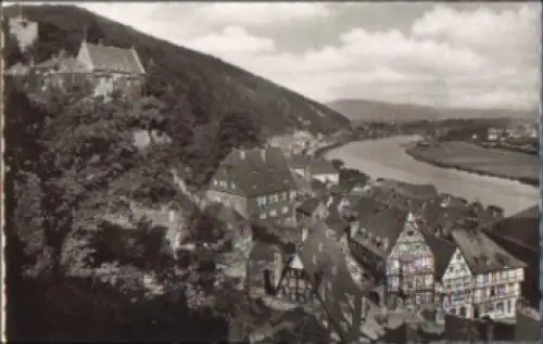 63897 Miltenberg Schloss und Marktplatz * ca. 1950