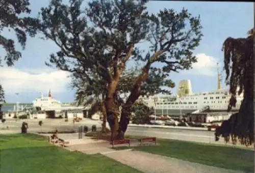 Kiel Oslo-Kai mit Fährschiffen o 23.8.1970