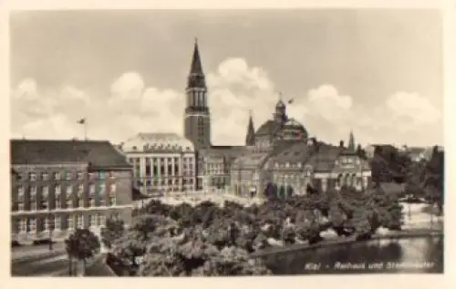 Kiel Rathaus und Stadttheater * ca. 1940