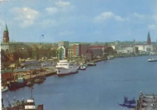 Kiel Hafen und Stadt o 1.8.1968