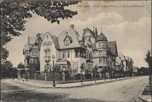 Offenbach Main Körnerstrasse und Bismarckstrasse o 18.2.1911