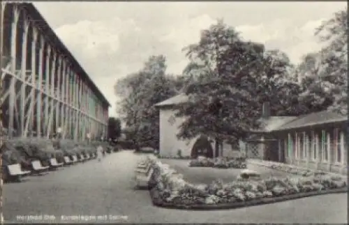 63619 Bad Orb, Kuranlagen mit Saline o 25.3.1957