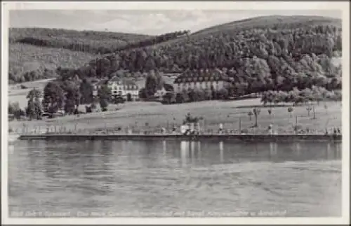 63619 Bad Orb Quellen-Schwimmbad mit Sanat. Knüppelsmühle u. Annenhof gebr. 29.12.1938