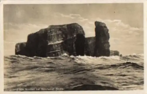 27498 Helgoland von Norden bei Nordwest-Sturm o 1935