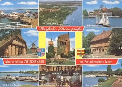 26160 Bad Zwischenahn Mehrbildkarte mit Windmühle o 1975