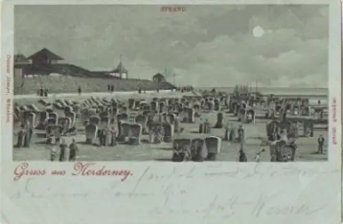 26548 Norderney Mondscheinkarte o 13.8.1901