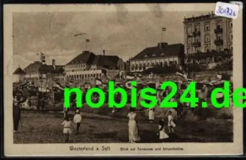 25980 Westerland Sylt Terrassen und Strandhallen o 12.7.1923
