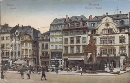 Mainz Markt gebr. ca. 1910
