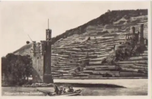 55410 Bingen Mäuseturm und Ruine Ehrenfels * ca. 1910