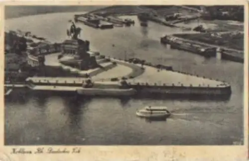 Koblenz Deutsches Eck Kaiser-Wilhelm-Denkmal * ca. 1940