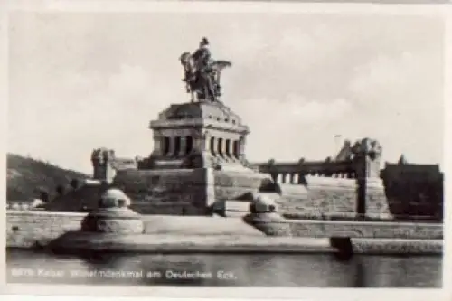 Koblenz Deutsches Eck Kaiser Wilhelmdenkmal o 4.9.1931