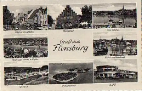 Flensburg Straßenbahn Grenze Zoll o 4.6.1964
