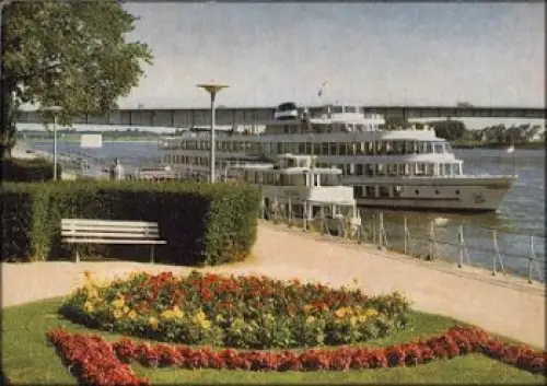 Bonn Rheinufer mit Kennedy-Brücke * ca. 1960