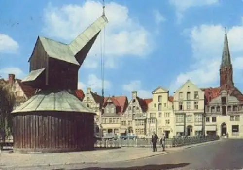 21300 Lüneburg Alter Kran gebr. ca. 1960