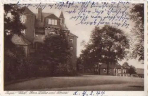 Siegen Oberes Schloss und Terrasse gebr. ca. 1940