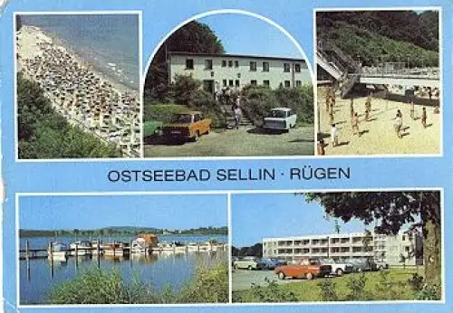 18586 Sellin Insel Rügen Mehrbildkarte o 25.7.1984