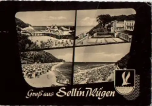 18586 Sellin Insel Rügen Mehrbildkarte o 24.3.1963