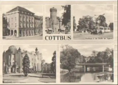 Cottbus Ansichtskarte * ca. 1960