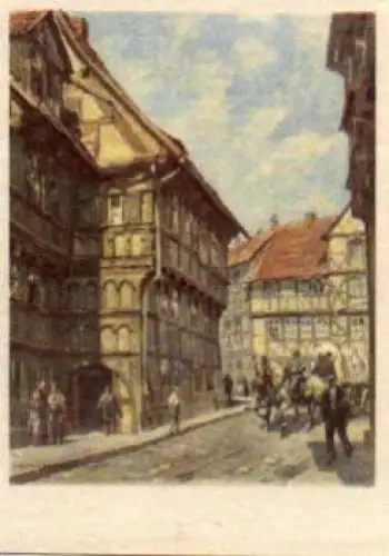 38820 Alt-Halberstadt Kulkmühle Künstlerkarte W. Gemm * ca. 1950