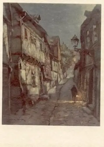 38820 Alt-Halberstadt, Künstlerkarte W. Gemm "Unter der Tanne" * ca. 1950