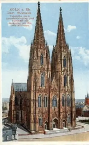 Köln Dom Westseite * ca. 1920