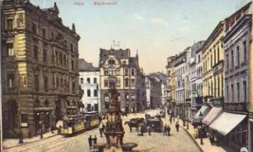 Köln Waidmarkt Straßenbahn o 24.7.1912