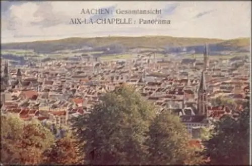 Aachen Künstlerkarte gebr. ca. 1920