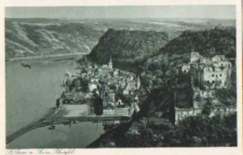 56329 St. Goar mit Ruine Rheinfels * 11.6.1944