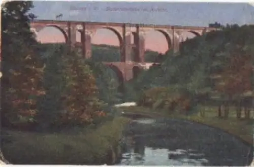 08543 Jocketa Vogtland Elstertalbrücke bei o 3.6.1918