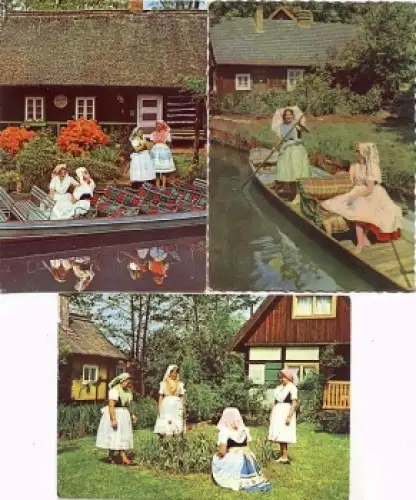 Spreewald Trachten 3 Karten