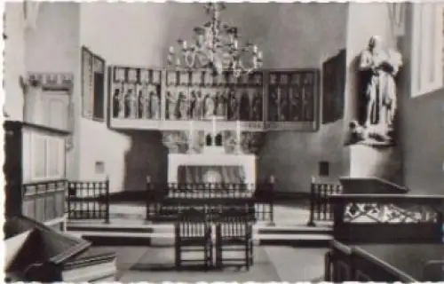 25938 Nieblum Insel Föhr Kirche St. Johannis Innenraum * ca. 1960