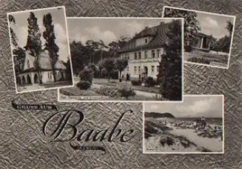 18586 Baabe Insel Rügen Post o 25.6.1960