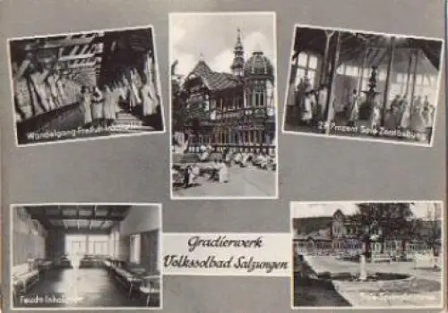 36433 Salzungen Gradierwerke Ansichtksarte o 15.11.1961