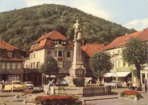 Suhl Waffenschmiede-Denkmal Domberg o 23.7.1966