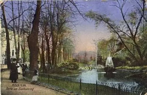 Köln, Partie am Sachsenring o 8.1.1917 Feldpoststempel, S. B. 10. Reserve-Infanterie-Regiment 108 