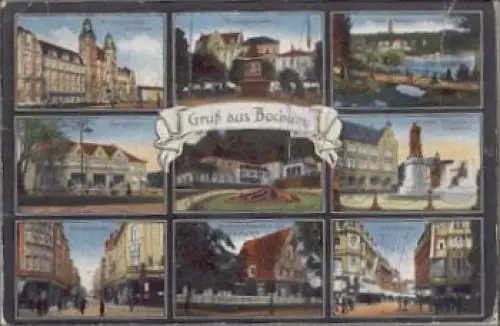 44787 Bochum Gruss aus ... o ca. 1910