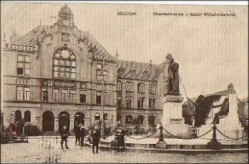 44787 Bochum Oberrealschule Kaiser Wilhelm Denkmal o 18.1.1917