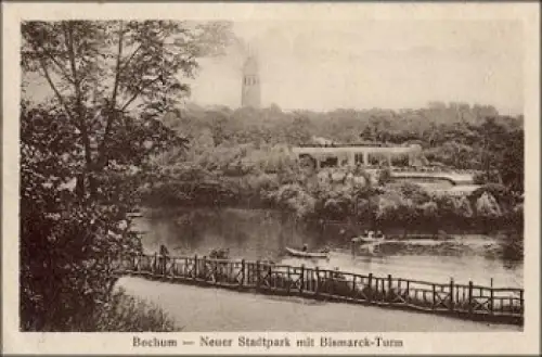 Bochum Stadtpark Bismarck-Turm o 26.12.1925