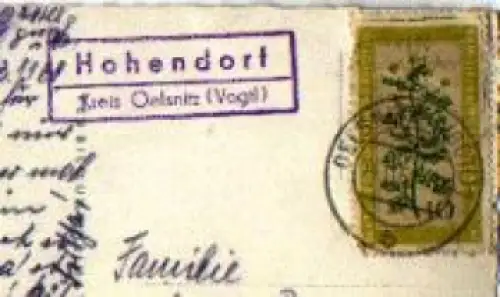 08648 Hohendorf Landpoststempel Posthilfsstellenstempel o 14.11.1961