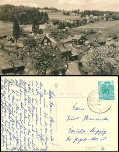 98711 Vesser (Kr Ilmenau) Landpoststempel auf AK o 15.7.1961