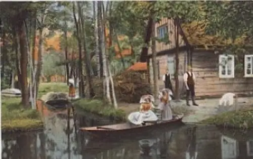 Spreewald Trachten Gehöft * ca. 1910