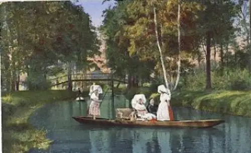 03096 Spreewald Trachten "Eine fröhliche Fahrt" o 4.6.1930