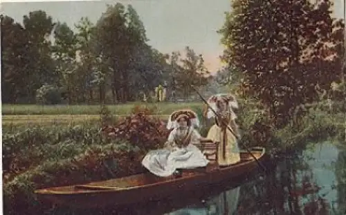 Spreewald Trachten Kahnfahrt  * ca. 1910