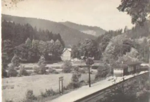 98746 Schwarzmühle Bahnhof und Mitropa-Erholungsheim o 22.7.1961